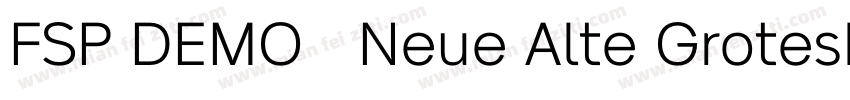 FSP DEMO   Neue Alte Grotesk字体转换